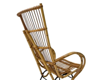 Mid-Century Modern Italian High Back Armchair, 1960s